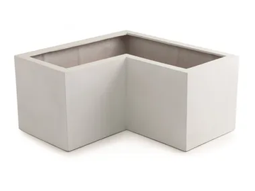 ASPEN WHITE LINE - Fiber Clay garden pot by PAOLELLI GARDEN - view 2